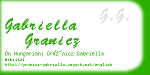 gabriella granicz business card